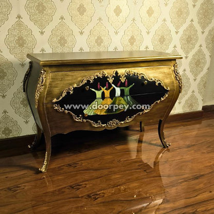 Whirling Grace - Wooden Dresser