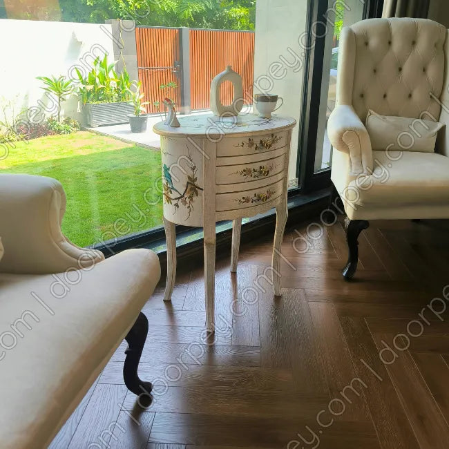 Aviary Hand Painted Wooden Table