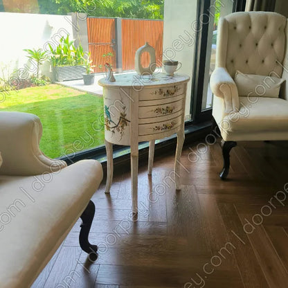 Aviary Hand Painted Wooden Table