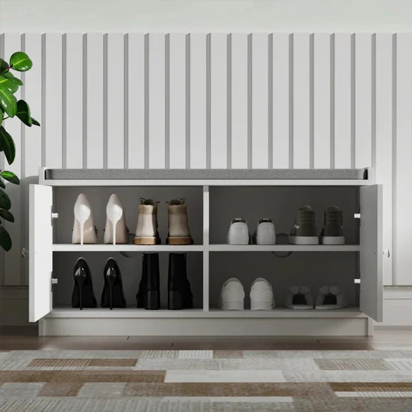 Urban Stash Shoe Rack with bench functionality and a simple, elegant design.