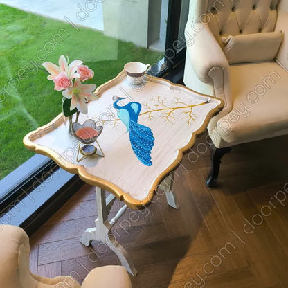 Peacock Royale Folding Tray Table