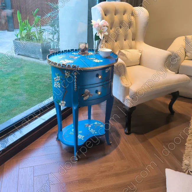 Celeste Hand Painted Wooden Table