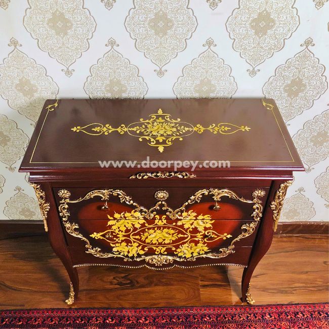 Floral Odyssey - Wooden Dresser