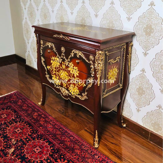 Floral Odyssey - Wooden Dresser