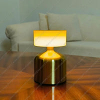 Golden Aura cordless table lamp with radiant gold finish decorative lamp for modern home decor