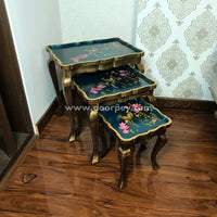 Golden Bloom Nesting Table
