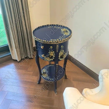 Sapphire Royale Hand Painted Wooden Table