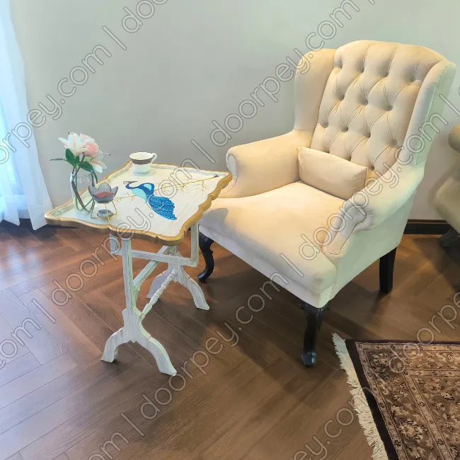 Peacock Royale Folding Tray Table