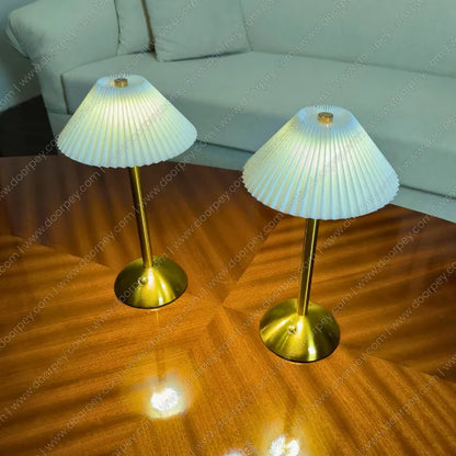 Detailed Lumière Cordless Table Lamp with a sleek minimalist design for modern indoor lighting on bedside and console tables.