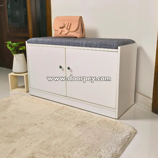 Urban Stash Shoe Rack | Multiple Compartments and Cabinet Doors – Doorpey