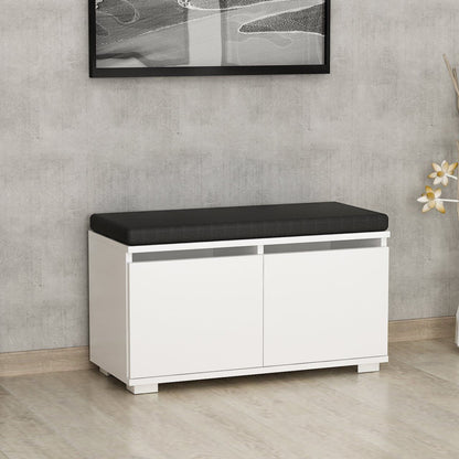 Modern Prism Shelf Shoe Rack made from laminated chipboard with PVC edging