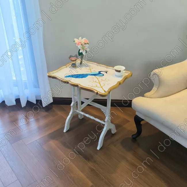 Peacock Royale Folding Tray Table