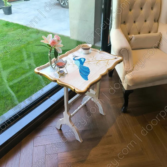 Peacock Royale Folding Tray Table