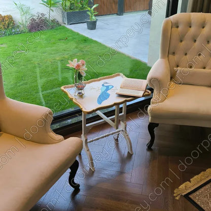 Peacock Royale Folding Tray Table