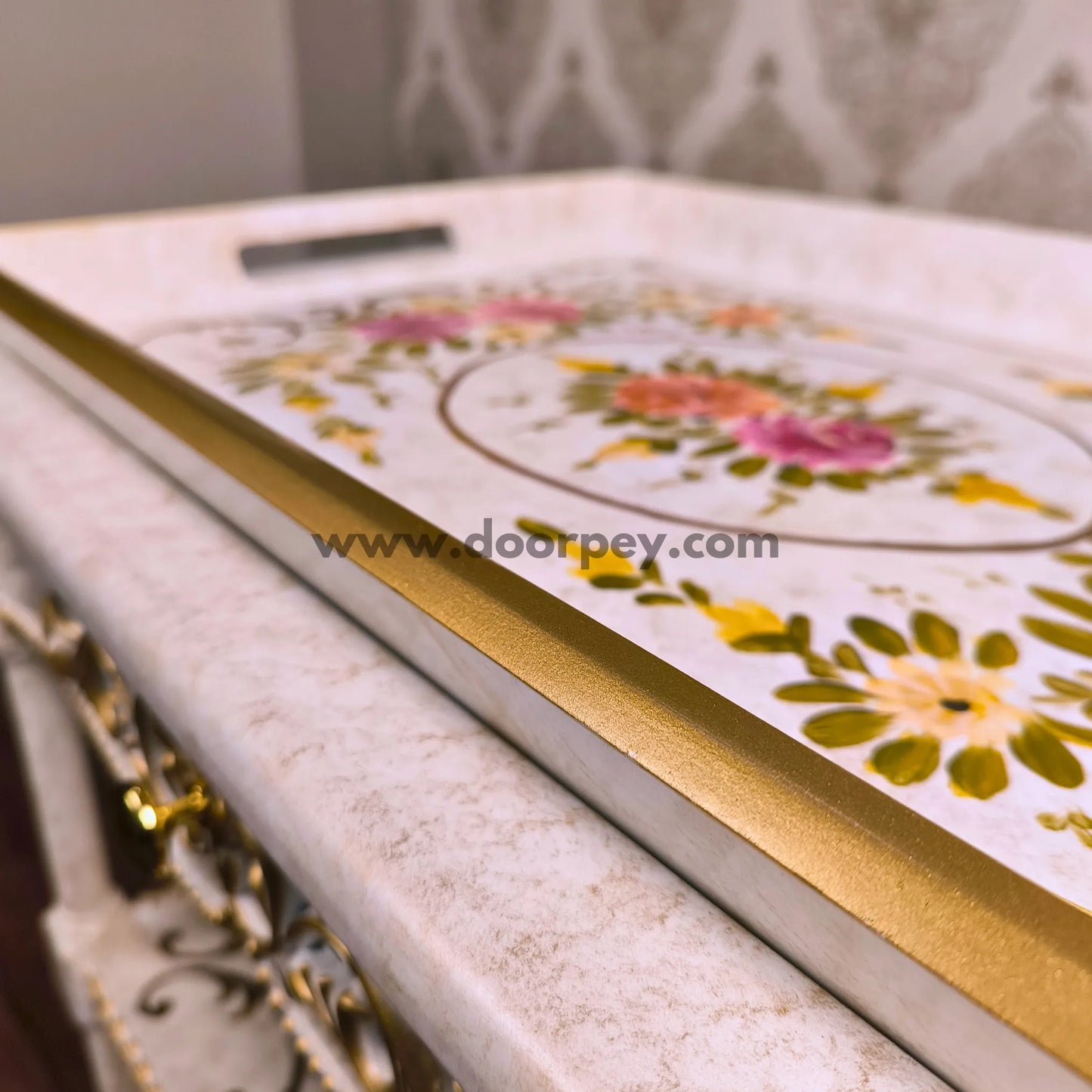 Petal Harmony Trolley - Removable Tray Top & Drawer