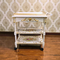 Petal Harmony Trolley - Removable Tray Top & Drawer