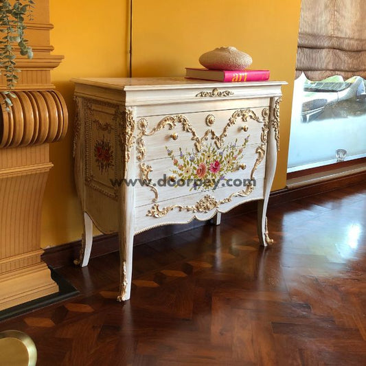 Petal Serenade - Wooden Dresser