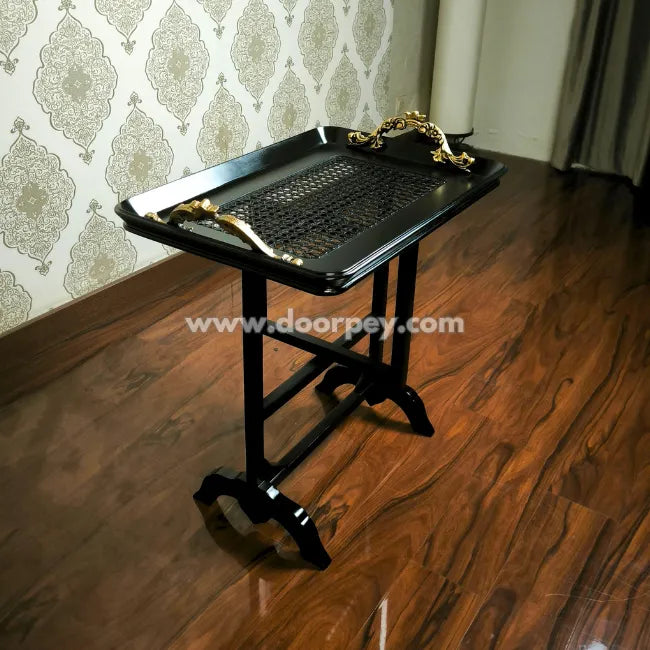 Compact folding tray table designed for small spaces and easy storage