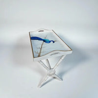 Royal Peacock Tray Table