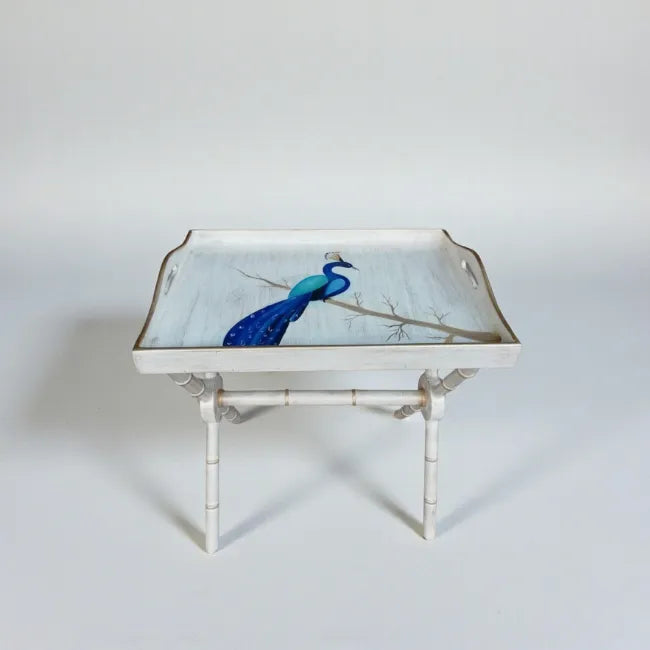 Royal Peacock Tray Table