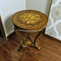 Rustic Bloom - French End Table