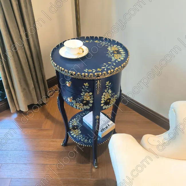 Sapphire Royale Hand Painted Wooden Table