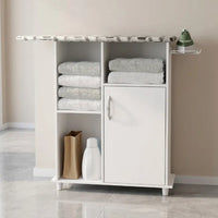 IronMaiden Plus - Space Saving Ironing Board with Storage Cabinet