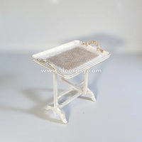 Vintage Ivory Folding Tray Table