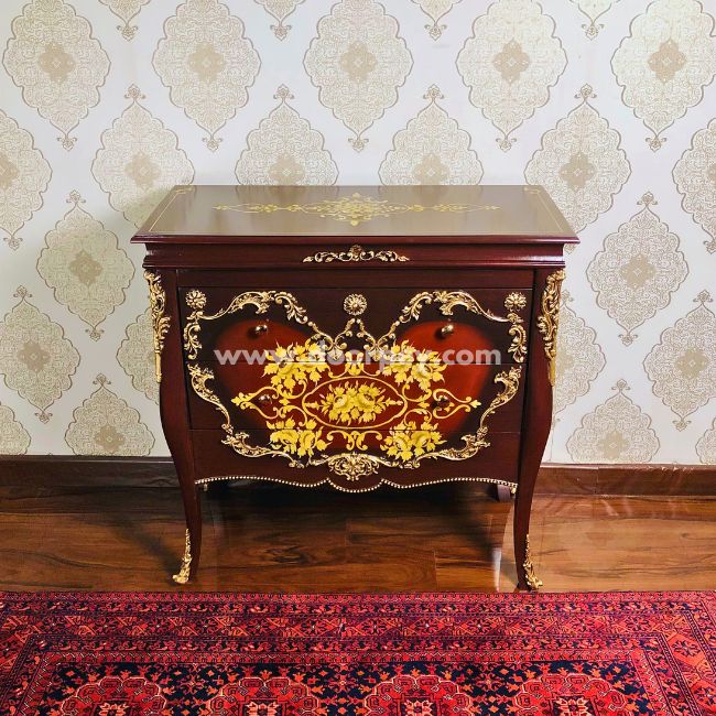 Floral Odyssey - Wooden Dresser