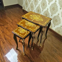 Francais Wooden Nesting Table