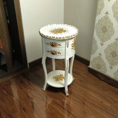 Meadow Mist Round Wooden Table