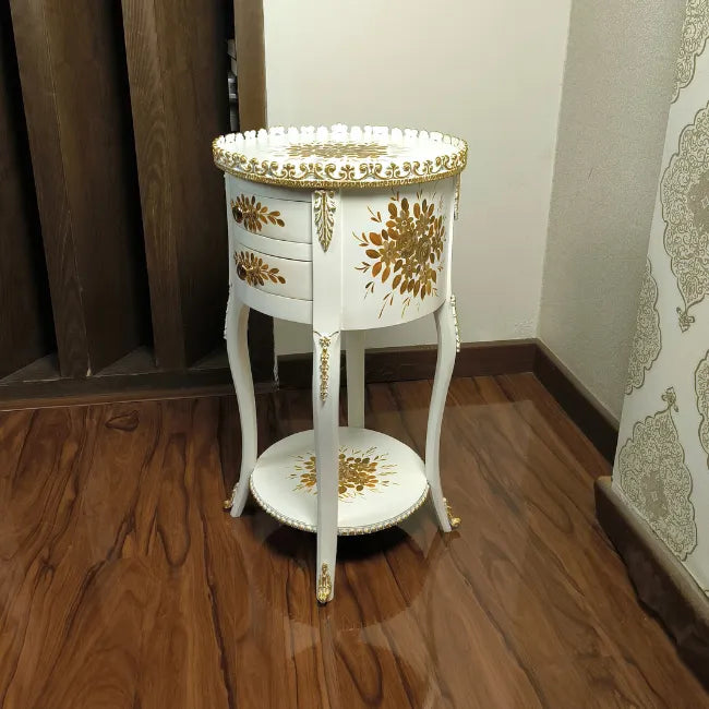 Meadow Mist Round Wooden Table