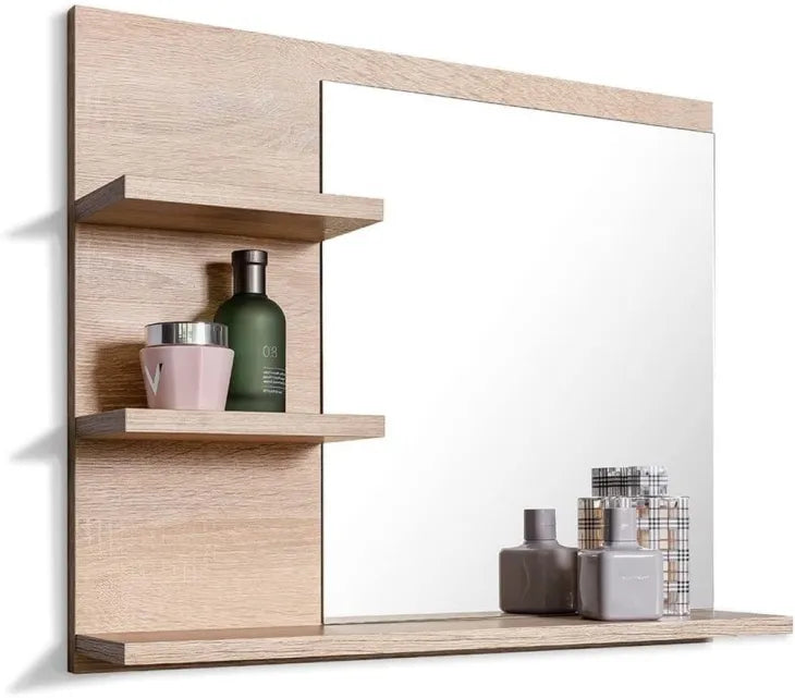 Alberta Bathroom Mirror With Shelves