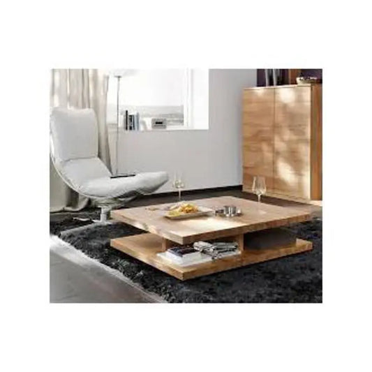 Buy ElevateXpress Coffee Table - Modern Walnut MDF Center Table  online on doorpey.com Get other furniture and home decor items delivered to your door. Cash on delivery and nation-wide delivery available