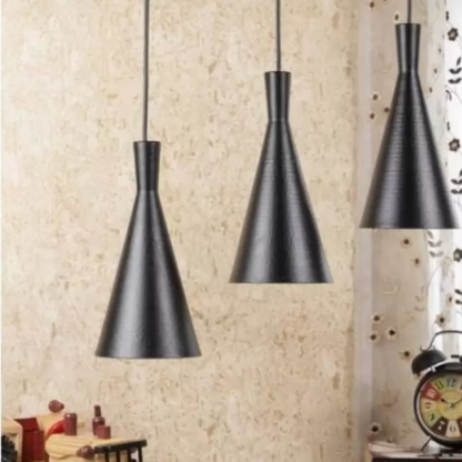 Rectangular Base Cone Hanging Light