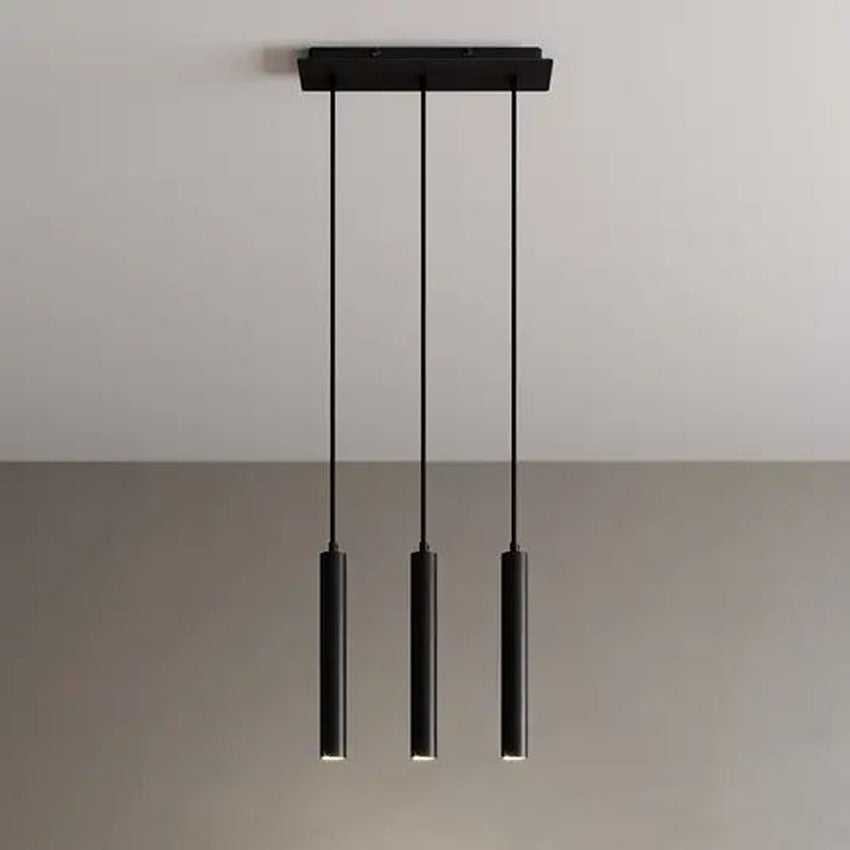 Buy Set of Three Sleek Metal Hanging Lights with Rectangular Base online on Doorpey.com. Explore our wide range of hanging lights, wall mounted lights, ceiling lights, pendant lights and many other lights for home and office use.
