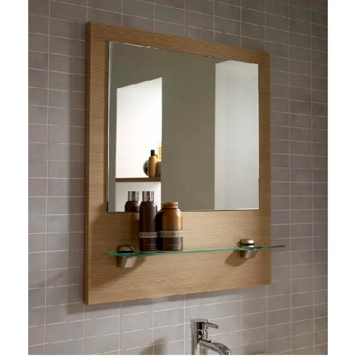 Buy Sleek Bathroom Mirror with Glass Shelf  online on doorpey.com Get other furniture and home decor items delivered to your door. Cash on delivery and nation-wide delivery available