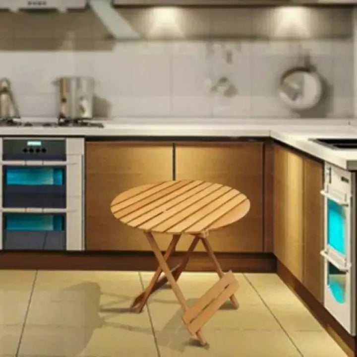 Buy EcoFold - Round Solid Beach Wood Folding Table  online on doorpey.com Get other furniture and home decor items delivered to your door. Cash on delivery and nation-wide delivery available