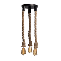 Round Base 3 in 1 Rope Hanging Light cash on delivery on doorpey.com