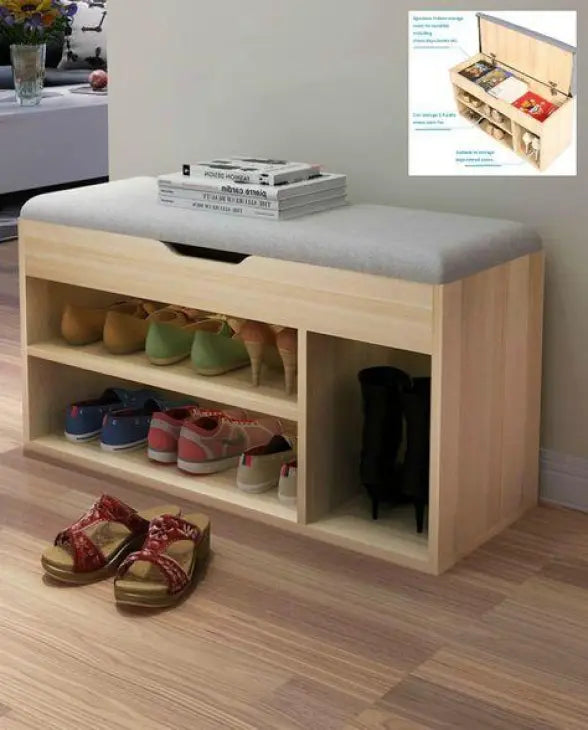 Buy ComfyStep Shoe Storage Bench | Modern Storage Stool with Seat Cushion  online on doorpey.com Get other furniture and home decor items delivered to your door. Cash on delivery and nation-wide delivery available