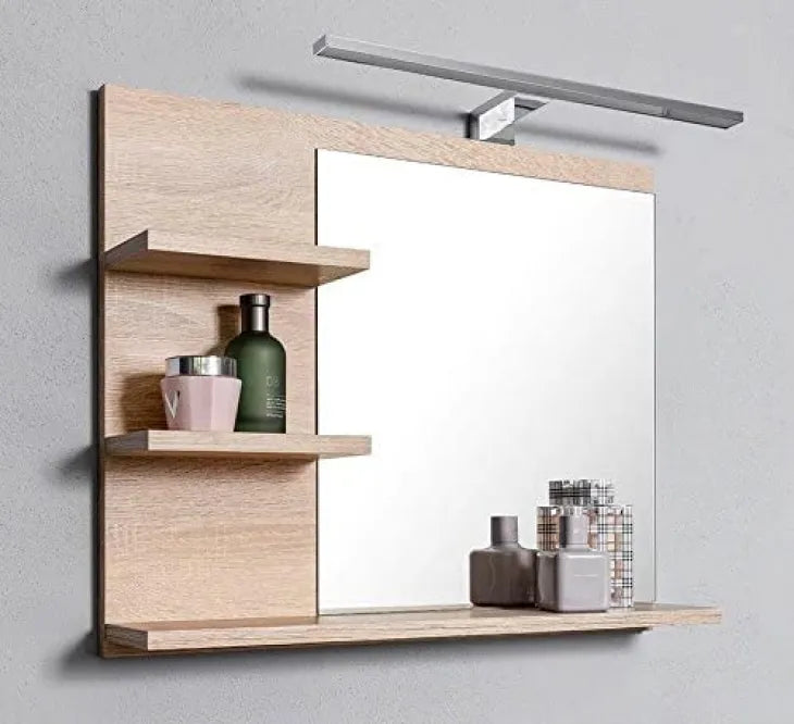 Alberta Bathroom Mirror With Shelves