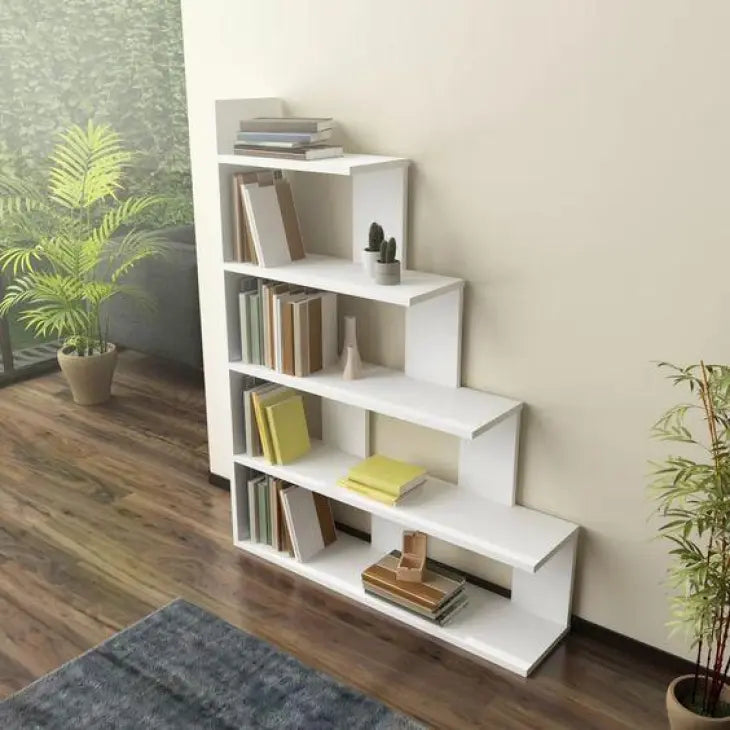 Buy VersaMax Ladder Bookcase | Modern Display Rack with Home Office Shelves  online on doorpey.com Get other furniture and home decor items delivered to your door. Cash on delivery and nation-wide delivery available