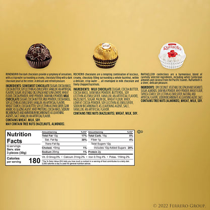 Ferrero Rocher Chocolate 48 Pieces Net Wt (600 Gram)