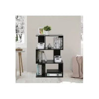 Buy Sleek Noir Deco Book Rack | Contemporary MDF Design  online on doorpey.com Get other furniture and home decor items delivered to your door. Cash on delivery and nation-wide delivery available