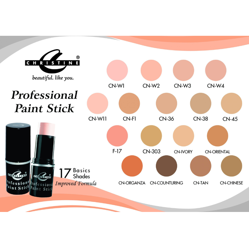 Official Christine Cosmetics Professional Paint Stick Shades