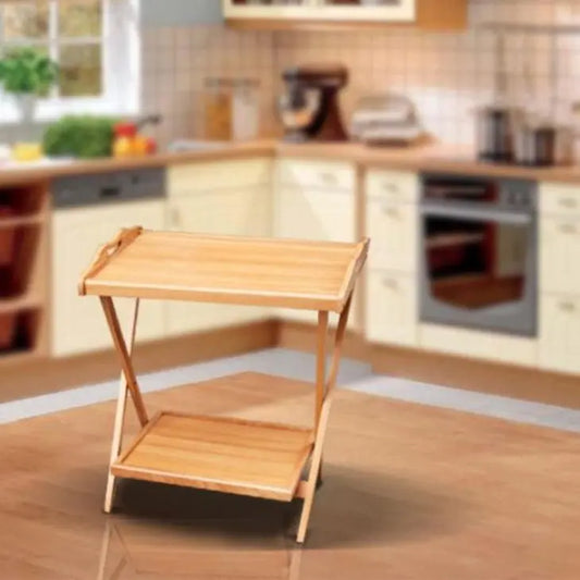Buy VersaFold Wooden Serving Table | Foldable with Double Storage  online on doorpey.com Get other furniture and home decor items delivered to your door. Cash on delivery and nation-wide delivery available