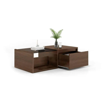 Buy Elegant Brown Coffee Table - Contemporary Design  online on doorpey.com Get other furniture and home decor items delivered to your door. Cash on delivery and nation-wide delivery available