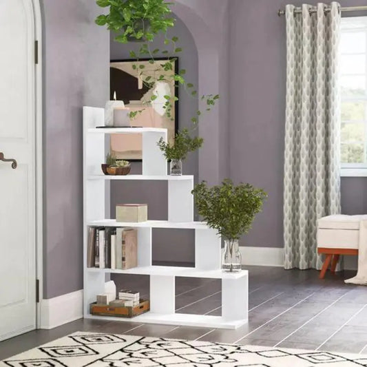 Buy VersaMax Ladder Bookcase | Modern Display Rack with Home Office Shelves  online on doorpey.com Get other furniture and home decor items delivered to your door. Cash on delivery and nation-wide delivery available