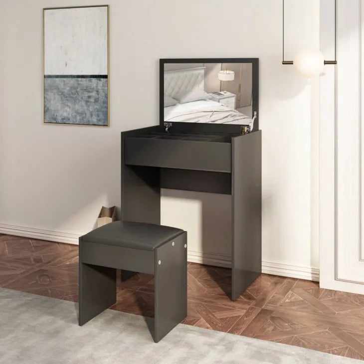 Buy Fay Space Saving Dressing Table With Stool online on doorpey.com Get other furniture and home decor items delivered to your door. Cash on delivery and nation-wide delivery available